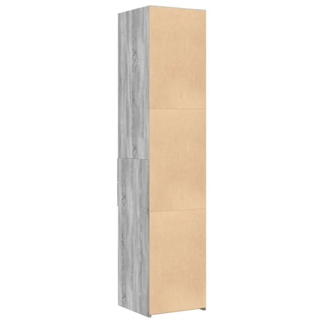 Buffet haut sonoma gris 40x42,5x185 cm bois d'ingénierie