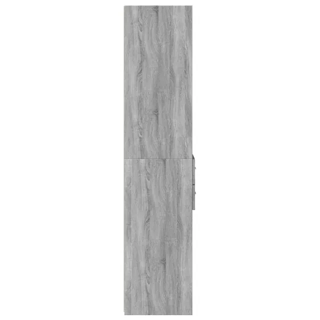 Buffet haut sonoma gris 45x42,5x185 cm bois d'ingénierie