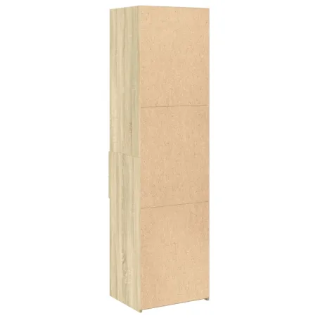 Buffet haut chêne sonoma 50x42,5x185 cm bois d'ingénierie