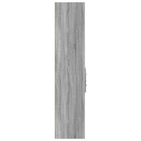 Buffet haut sonoma gris 70x42,5x185 cm bois d'ingénierie