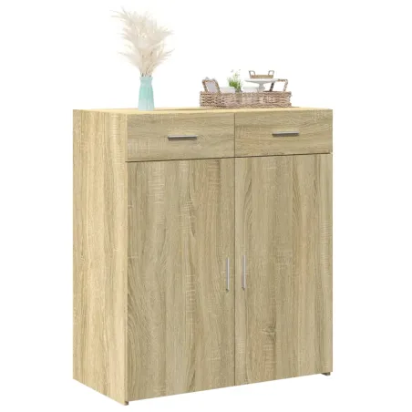Buffet chêne sonoma 80x42,5x93 cm bois d'ingénierie