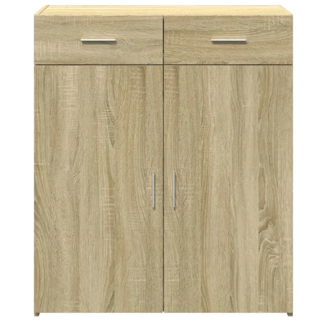 Buffet chêne sonoma 80x42,5x93 cm bois d'ingénierie