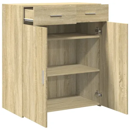 Buffet chêne sonoma 80x42,5x93 cm bois d'ingénierie