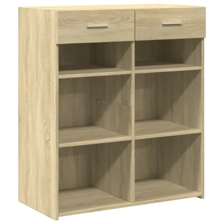 Buffet chêne sonoma 80x42,5x93 cm bois d'ingénierie 2