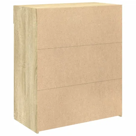 Buffet chêne sonoma 80x42,5x93 cm bois d'ingénierie