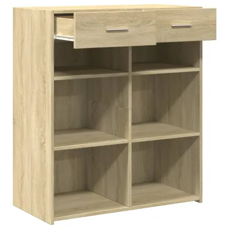 Buffet chêne sonoma 80x42,5x93 cm bois d'ingénierie