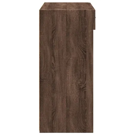 Buffet chêne marron 80x42,5x93 cm bois d'ingénierie