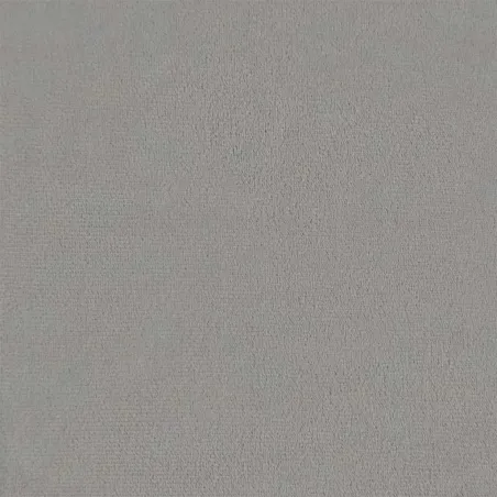 Chaise à bascule avec repose-pied Gris clair Velours