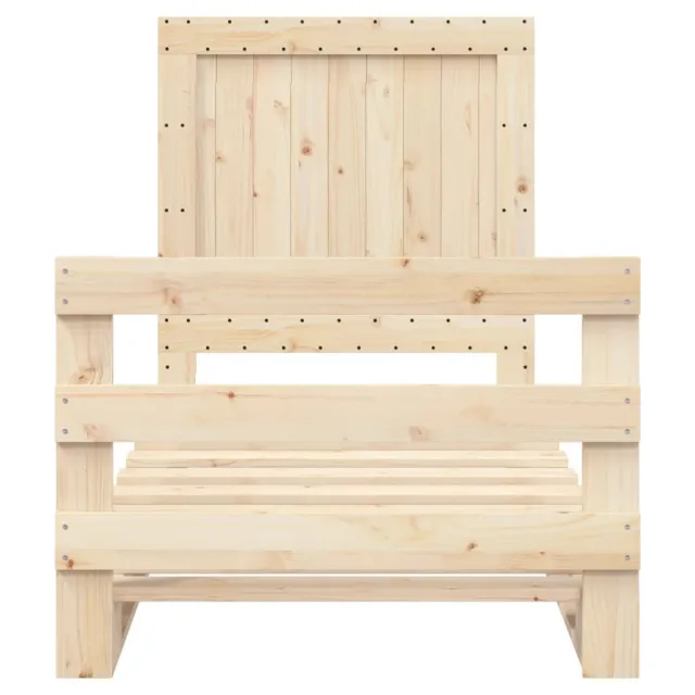 Cadre de lit sans matelas avec tête de lit 90x200 cm