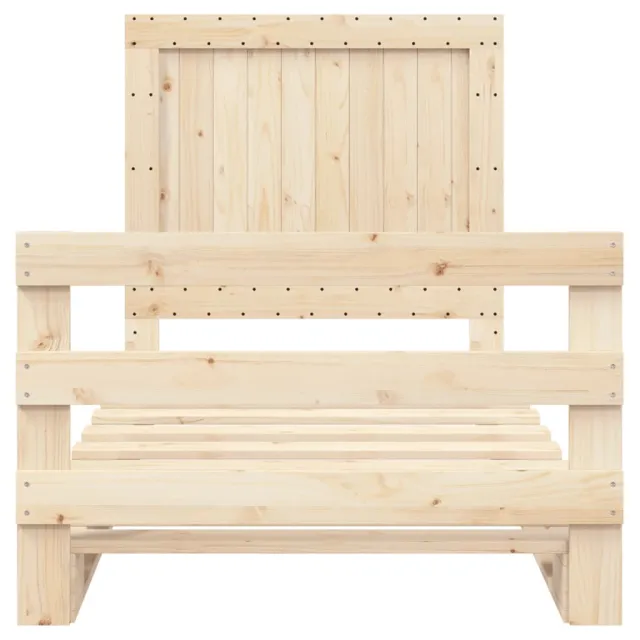 Cadre de lit sans matelas avec tête de lit 100x200 cm