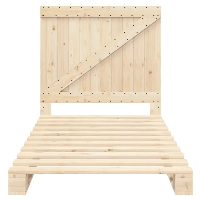 Cadre de lit sans matelas avec tête de lit 100x200 cm