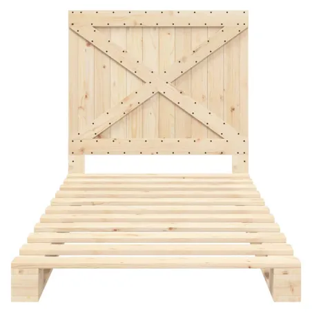 Cadre de lit sans matelas avec tête de lit 100x200 cm