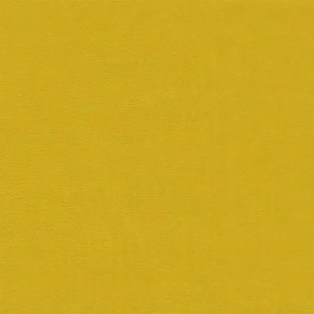 Chaise à bascule avec repose-pied Jaune moutarde Velours