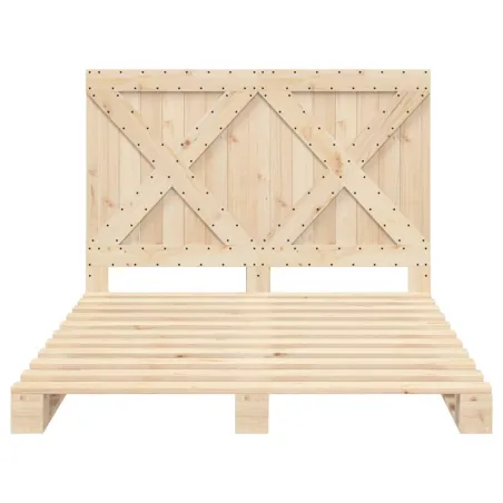 Cadre de lit sans matelas avec tête de lit 160x200 cm