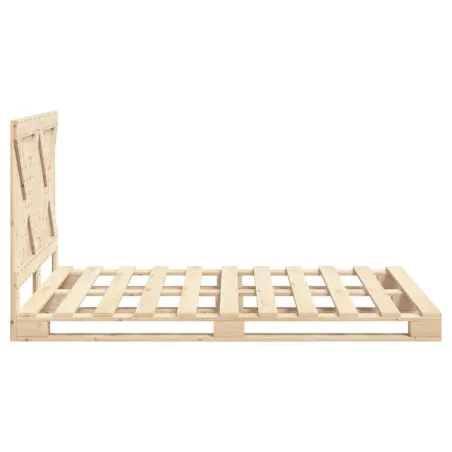 Cadre de lit sans matelas avec tête de lit 160x200 cm