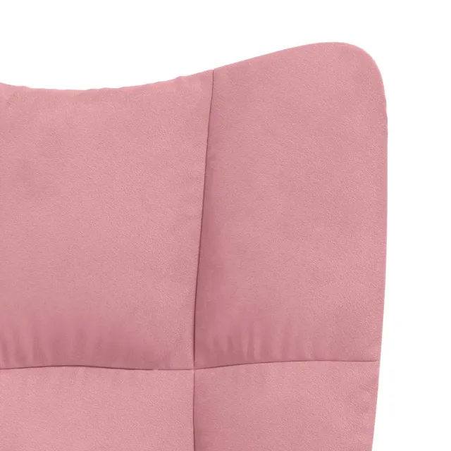 Chaise de relaxation Rose Velours