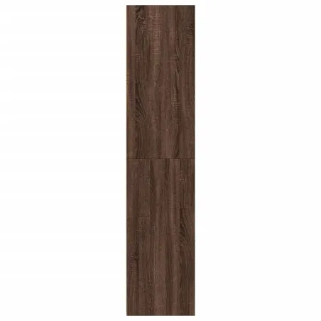 Buffet haut chêne marron 40x41x185 cm bois d'ingénierie