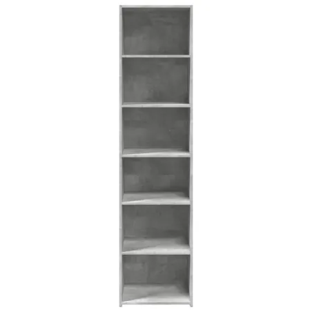 Buffet haut gris béton 45x41x185 cm bois d'ingénierie