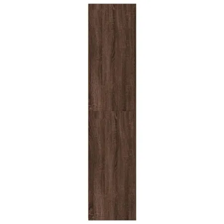 Buffet haut chêne marron 45x41x185 cm bois d'ingénierie