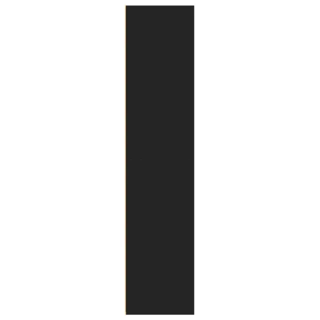 Buffet haut noir 70x41x185 cm bois d'ingénierie