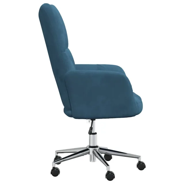 Chaise de relaxation Bleu Velours