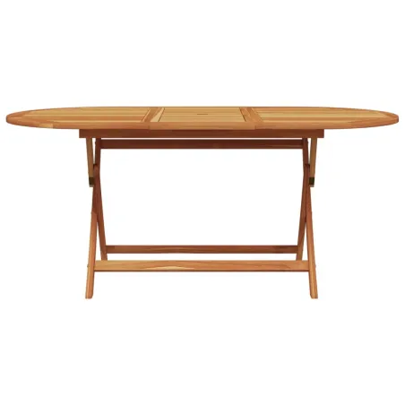 Ensemble à manger de jardin 7 pcs motif de feuilles tissu bois