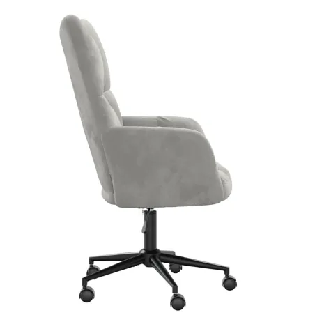 Chaise de relaxation Gris clair Velours