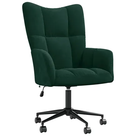 Chaise de relaxation Vert foncé Velours 2