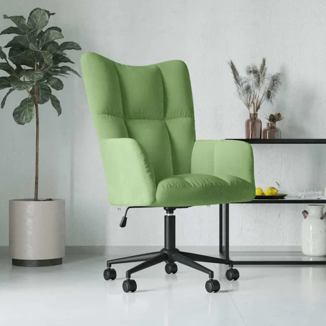 Chaise de relaxation Vert clair Velours