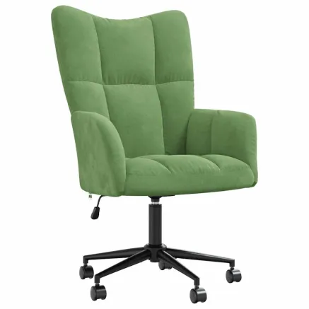Chaise de relaxation Vert clair Velours 2