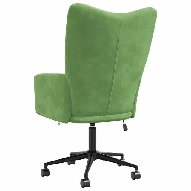 Chaise de relaxation Vert clair Velours