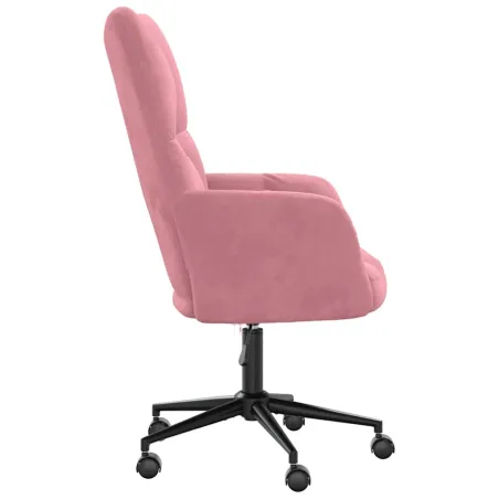 Chaise de relaxation Rose Velours