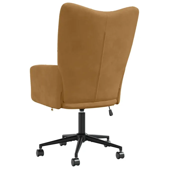 Chaise de relaxation Marron Velours