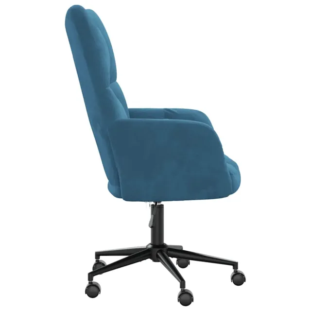 Chaise de relaxation Bleu Velours