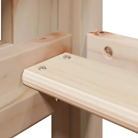 Lit superposé sans matelas 90x190 cm bois de pin massif