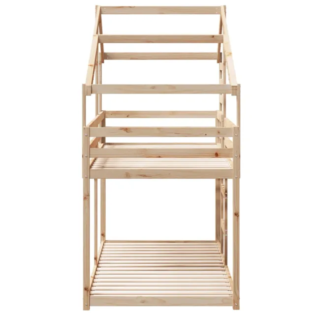 Lit superposé sans matelas 75x190 cm bois de pin massif