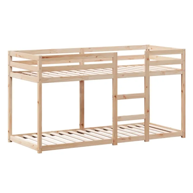 Lit superposé sans matelas 75x190 cm bois de pin massif