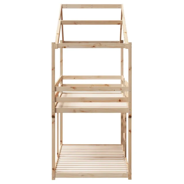 Lit superposé sans matelas 90x190 cm bois de pin massif