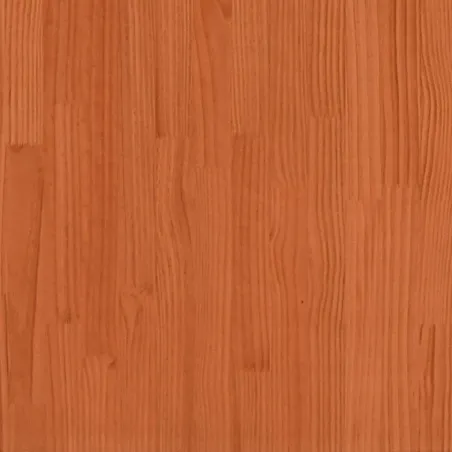 Lit haut sans matelas cire marron 90x200 cm bois de pin massif