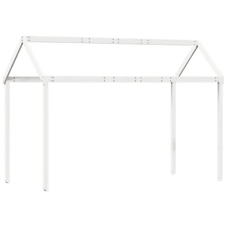 Lit superposé sans matelas blanc 90x200 cm bois de pin massif