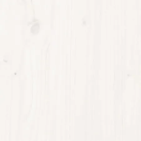 Lit superposé sans matelas blanc 90x200 cm bois de pin massif