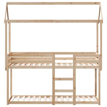 Lit superposé sans matelas 80x200 cm bois de pin massif