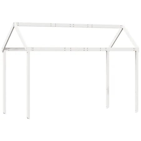Lit superposé sans matelas blanc 80x200 cm bois de pin massif