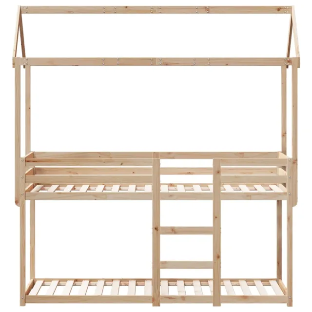 Lit superposé sans matelas 75x190 cm bois de pin massif