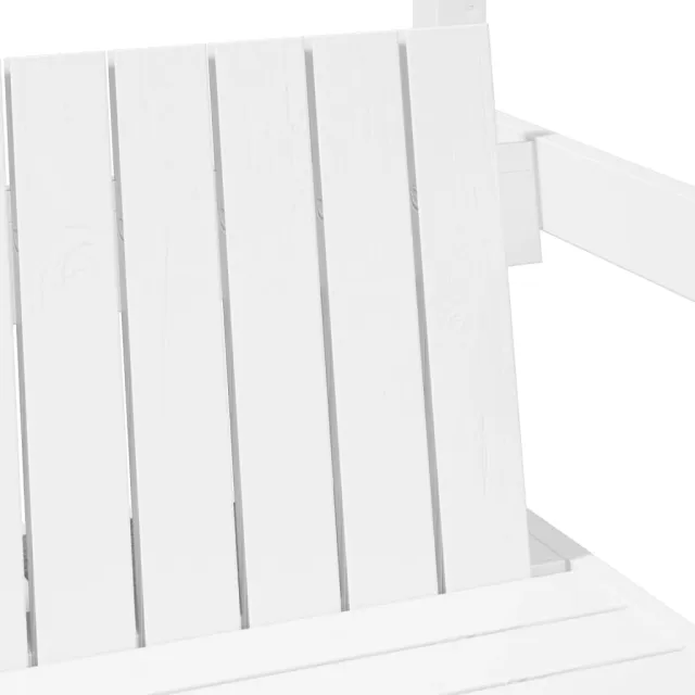 Ensemble de lit et de banc avec toit sans matelas 80x200 cm