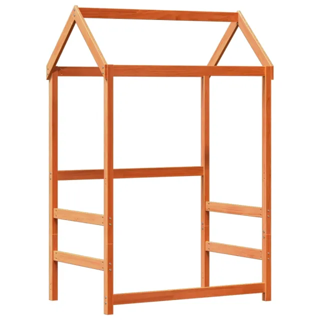 Ensemble de lit et de banc avec toit sans matelas 90x190 cm