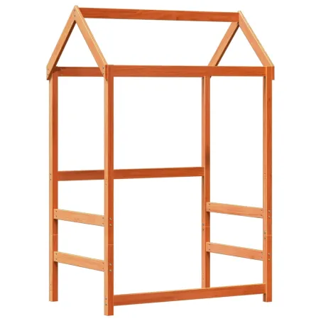 Ensemble de lit et de banc avec toit sans matelas 90x190 cm