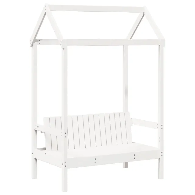 Ensemble de lit et de banc avec toit sans matelas 75x190 cm