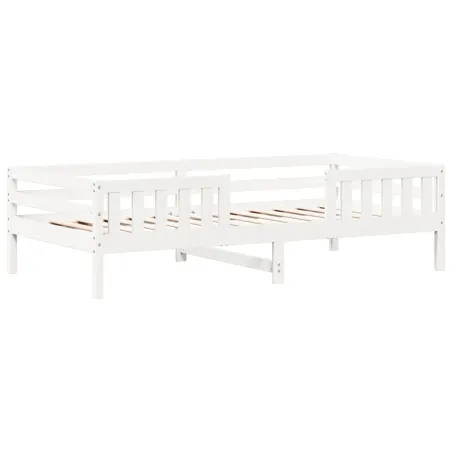 Ensemble de lit et de banc avec toit sans matelas 75x190 cm