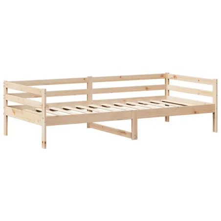 Lit de jour avec toit sans matelas 80x200 cm bois massif
